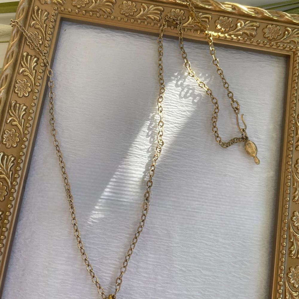 Sarah Coventry Vintage Gold Tone Snowflake Necklace - Picture 4 of 4